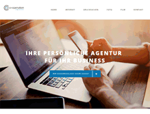 Tablet Screenshot of co-operation.de
